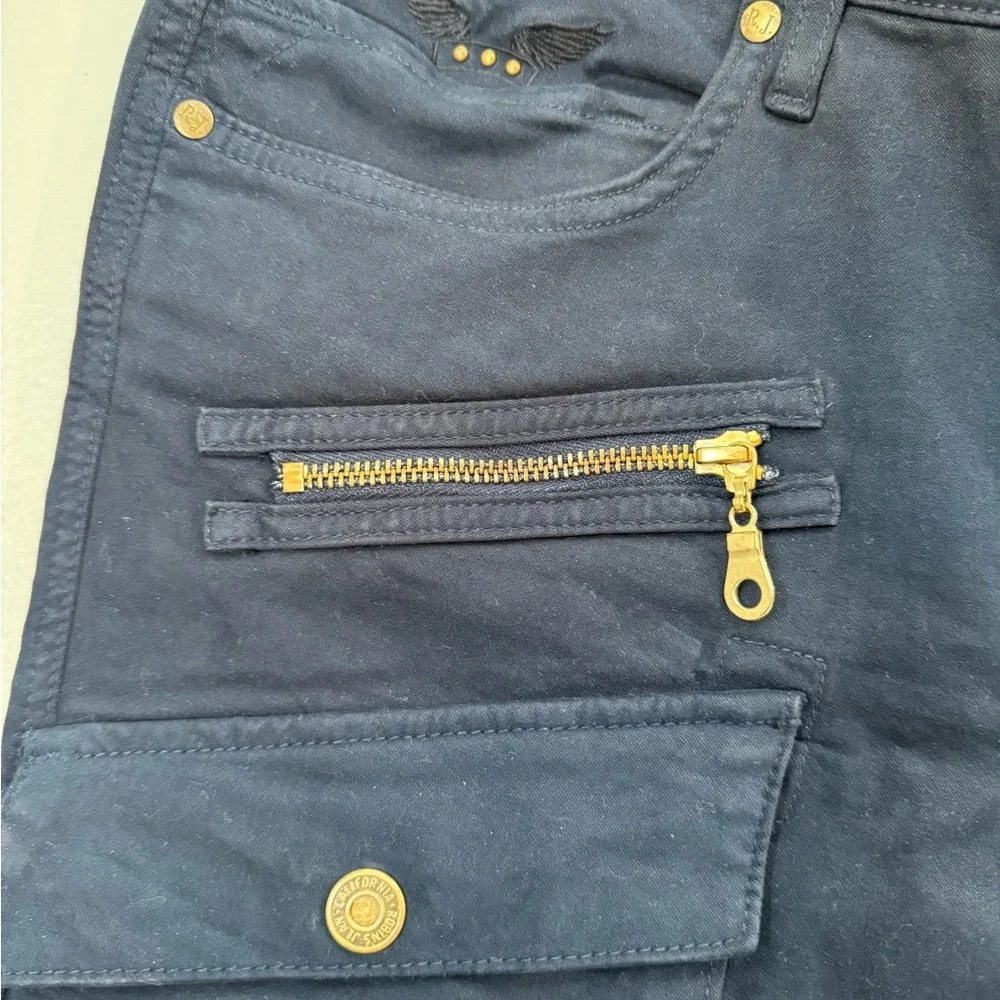 Navy Pants with Gold Accents - Picture 5 of 5